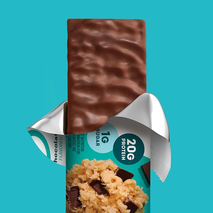 ONE Protein Bars Chocolate Chip Cookie Dough Gluten Free with 20g Protein and 1g Sugar Pantry Staples 2.12 oz (12 Count)