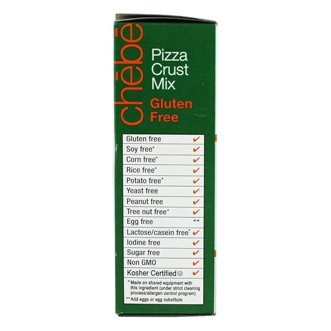 Chebe Bread Pizza Crust Mix Gluten Free 7.5-Ounce Box (Pack of 8)