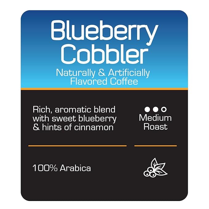 Roast Ridge Single Serve Coffee Pods for Keurig K-Cup Brewers Medium Roast Blueberry Cobbler 60 Count