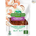 Cascadian Farm Granola Coconut Cashew No Sugar Added 11 oz (Pack of 4)