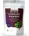 powbab Black Currant Powder - 100% USA Grown Whole Black Currants. No Juice Concentrate No Added Sugar. Made in USA from Dried Currants Unsweetened. Not Freeze Dried. Non-GMO No Maltodextrin. (6 oz)