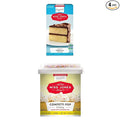 Miss Jones Baking Organic Cake and Cupcake Mix with Buttercream Frosting Perfect for Icing and Decorating: Moist Vanilla Yellow Cake and Confetti Pop Frosting (Pack of 4)