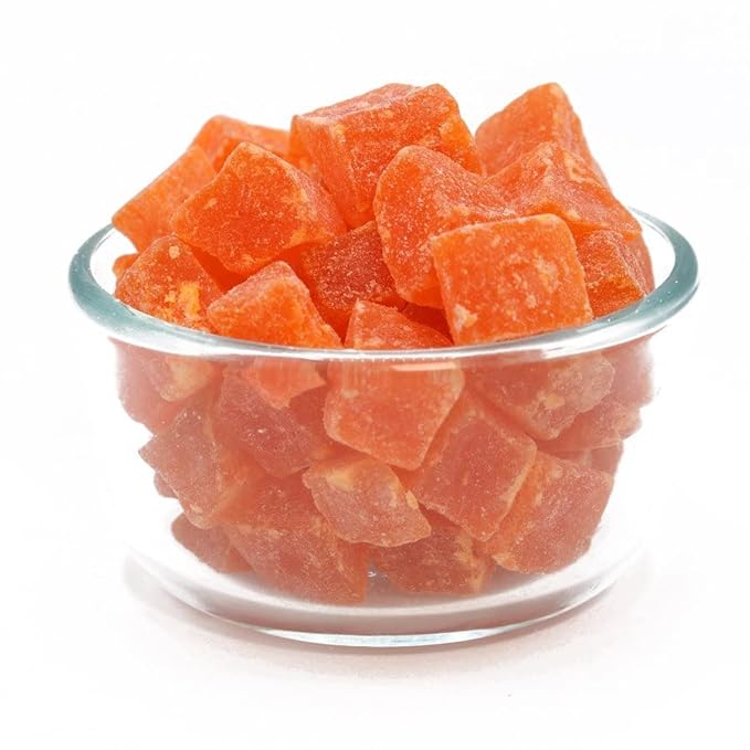 C.J. Dannemiller Dried Papaya Chunks Bulk 44 LB Case Delicious Dried Fruit for Snacking Trail Mix