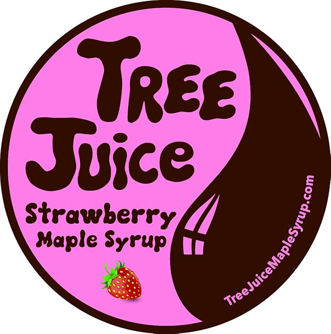Tree Juice Strawberry Maple Syrup | All Natural Non GMO Vegan Gluten Free Vegetarian Paleo | 12 Ounce Bottle