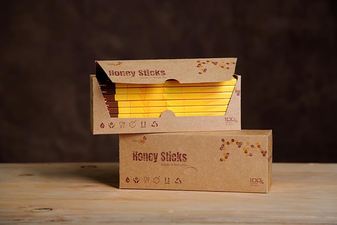 Honey Sticks 100% Pure Raw Honey 16 Packs of 5 Sticks 80 Total Made in Armenia