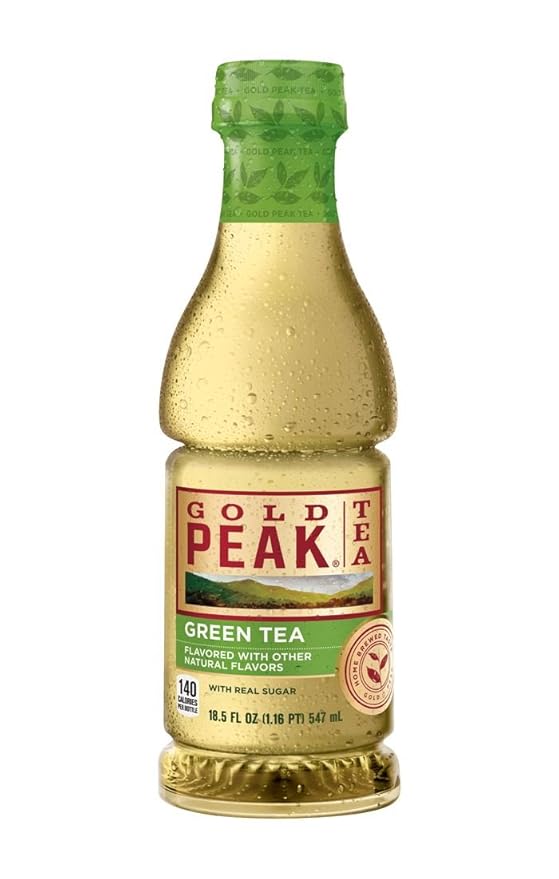 Gold Peak Iced Tea 18.5 Fl Oz (Pack of 12) (Green)