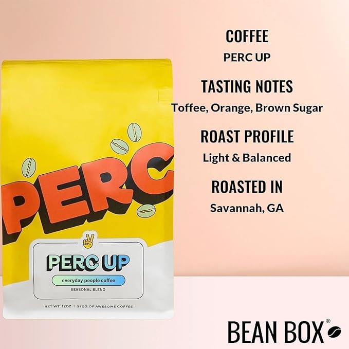 PERC UP - Roasted by Perc Coffee - Freshly Ground Coffee - 12 Ounce Bag