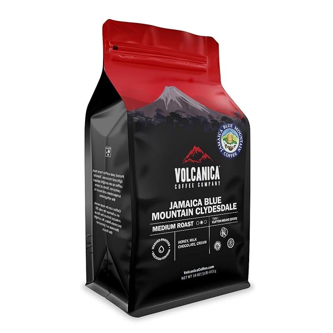 Jamaican Blue Mountain Coffee 100% Pure Whole Bean Fresh Roasted 16-ounce