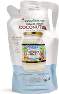 CocoTherapy Organic Virgin Coconut Oil Non-GMO 100% Human-Grade Refill 24 oz.