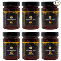 Natural Turkish Chestnut Honey 6-Pack (6 x 460g/16.23fl oz) - Pure Raw Kestane Bali Glass Jars Ships as a 6-Unit Pack