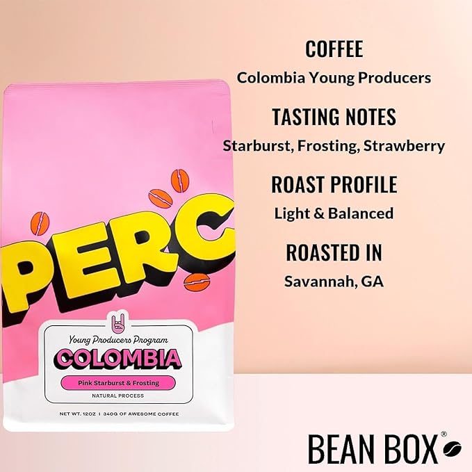 Colombia Young Producers - Roasted by Perc Coffee - Freshly Ground Coffee - 2 Pound Bag