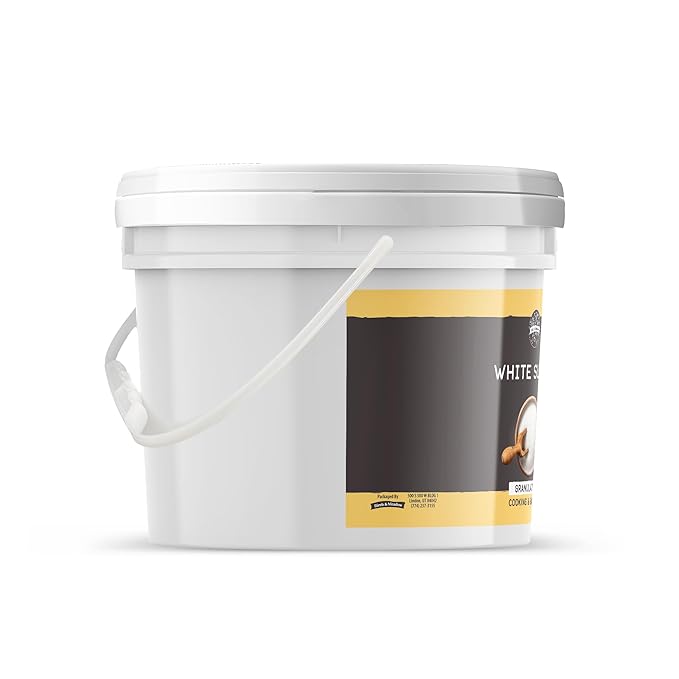 Birch &amp Meadow Granulated White Sugar 1-Gallon Bucket Bulk Size Cooking &amp Baking Cookies &amp Cakes (144 Ounces)