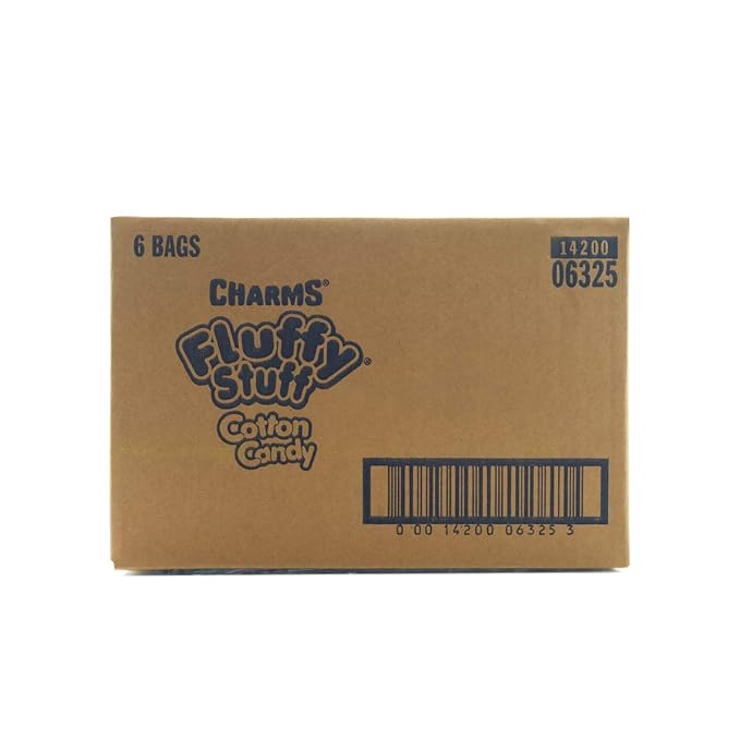 Fluffy Stuff Cotton Candy 2.5 oz bags Pack of 6