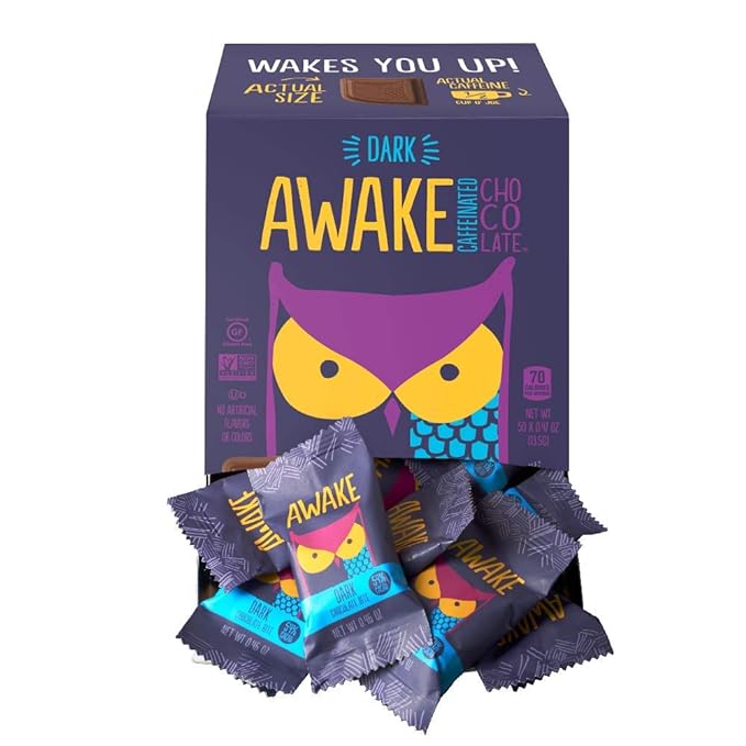 Awake Caffeinated Chocolate Energy Bites Dark Chocolate 300 Count