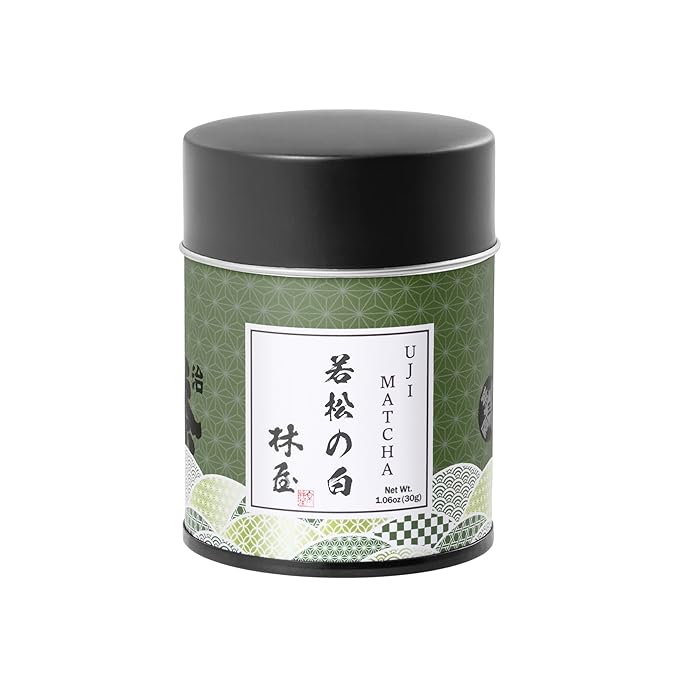 HAYASHIYA Matcha Powder - Wakamatsu - Kyoto Uji Ceremonial Grade First Harvest Authentic Japanese Matcha Green Tea Powder (30g / 1.06oz)