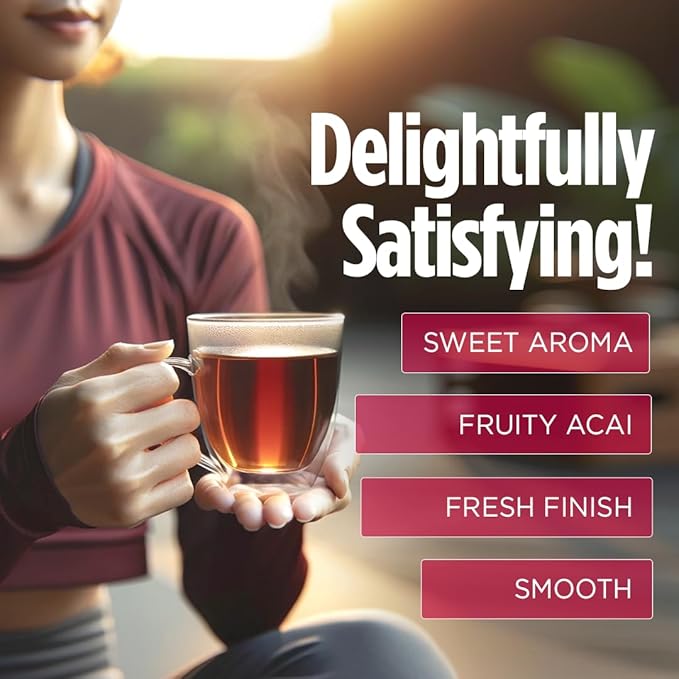 VitaCup Slim Instant Tea Packets For Diet Support Oolong tea w/B Vitamins Garcinia Inulin &amp Acai On-the-go Instant Sticks 24 Ct