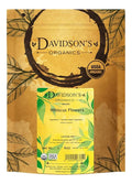 Davidson's Tea Bulk Herb Pure Org Hibiscus Flowers 16-Ounce Bag