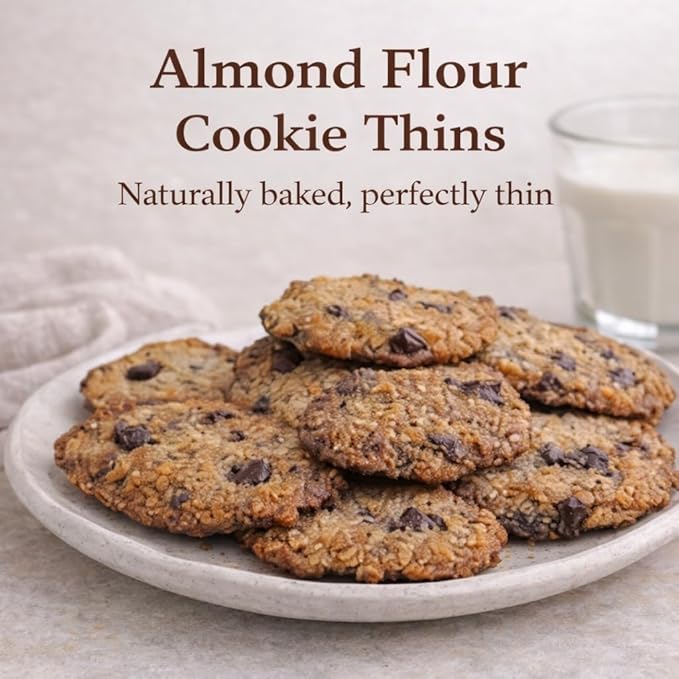 Chocolate Chunk Overload | Gluten Free Cookies| Chocolate Chip Cookie Mix | Cookie Dough Mix Makes 36 Thin Almond Flour Cookies| A Sweet Healthy Desert Made With Almond Flour
