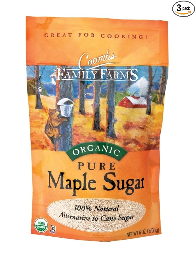 Coombs Family Farms Maple Sugar Og 6-Ounce (Pack of 3)