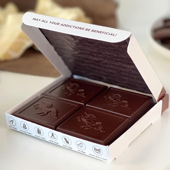 Addictive Wellness Sugar-Free Raw PURE Chocolate Vegan Paleo &amp Keto Friendly Mycotoxin Free Cacao - 3 Pack