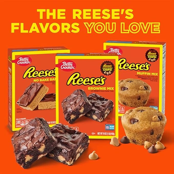 Betty Crocker Reese's Peanut Butter No Bake Bars (Pack of 6)