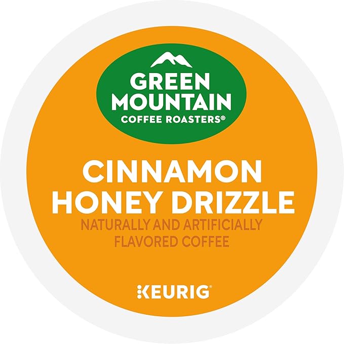 Green Mountain Coffee Roasters Cinnamon Honey Drizzle Single-Serve Keurig K-Cup Pods 6 Boxes of 10 (60 Count Total)