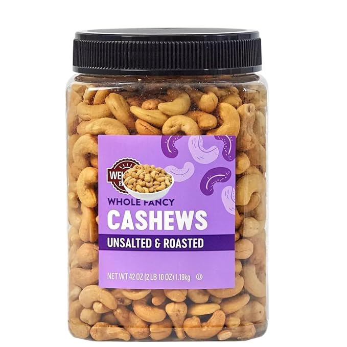 Whole Fancy Cashews Unsalted 42 oz (1 Pack)