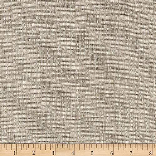 Noveltex Fabrics European 100% Washed Slub Linen Fabric Oatmeal