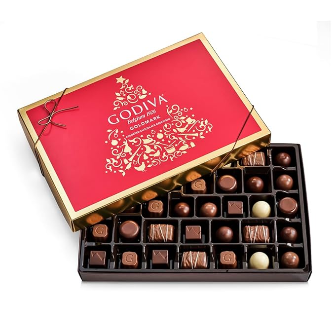Godiva Chocolatier 36 pc Holiday Goldmark Chocolate Gift Box
