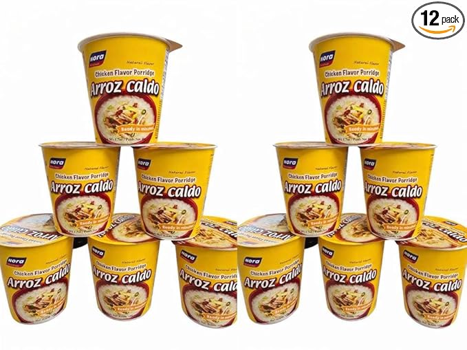 Nora Kitchen Instant Chicken Flavor Porridge Arroz Caldo (12 packs x 48g)