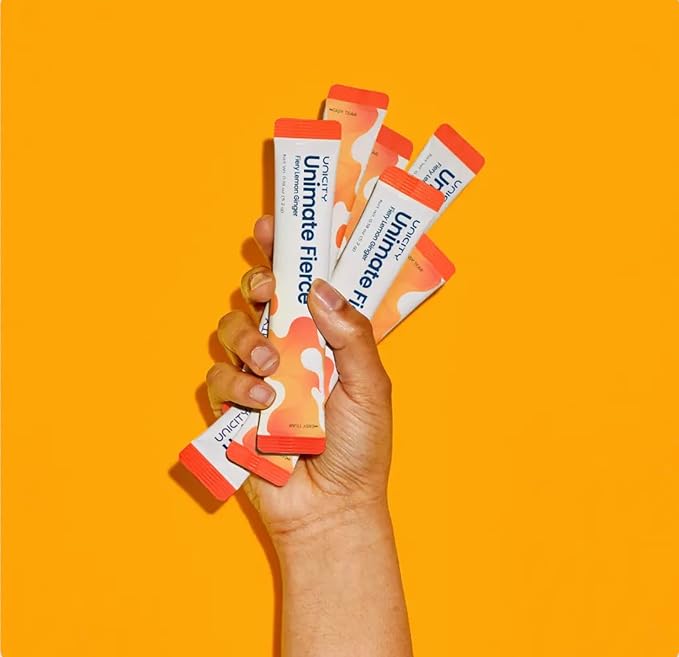 UNICITY UNIMATE FIERCE STICK PACKS - Great Tasting - Ultra Concentrated Yerba Mate Drink Mix (30 Packets). Dietary Supplement. Healthy Alternative to Coffee and Energy Drinks (30-Day Supply)