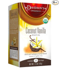 Davidson's Organics Coconut Vanilla 25-count Tea Bags Pack of 6