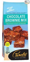 Pamela's Wheat Free Gluten Free Ultra Chocolate Brownie Mix 16-Ounce Packages (Pack of 6) (Value Bulk Multi-pack)