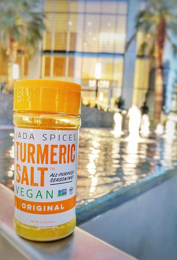 JADA Spices Turmeric Salt Spice and Seasoning - 3PACK Combo - Vegan Keto &amp Paleo Friendly - Perfect for Cooking BBQ Grilling Rubs Popcorn and more - Preservative &amp Additive Free