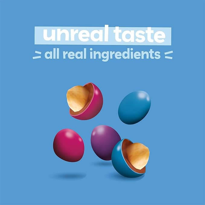 UNREAL Dark Chocolate Peanut Gems | Vegan with Colors from Nature | Fair Trade Non-GMO &amp Gluten Free Ingredients | No Sugar Alcohols or Soy (Dark Peanut Gems 1 Value Bag (Pack of 3))
