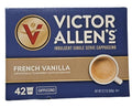 Victor Allen Indulgent French Vanilla Cappuccino Single Serve Cups BUNDLE - 42 Count w/ 5 RECIPES (Package May Vary)