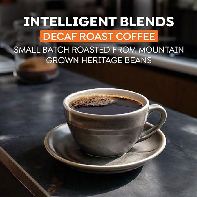 Intelligent Blends Decaf Dark Roast Coffee Pods 100 ct Single Serve Pods – 100% Arabica Coffee Compatible with Keurig K Cups Maker