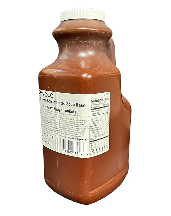 Myojo Japanese Style Ramen Soup Concentrate 64 fl oz (1.89L) (Premium Shoyu Tonkotsu)