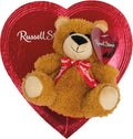 Russell Stover Assorted Chocolates Heart Box with Toy Bear 3.5 Ounce