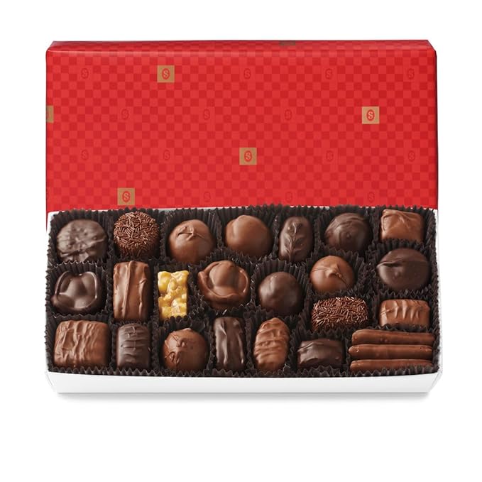 See's Candies Assorted Chocolates (1 Pound (Pack of 1) Red Gift Wrap)
