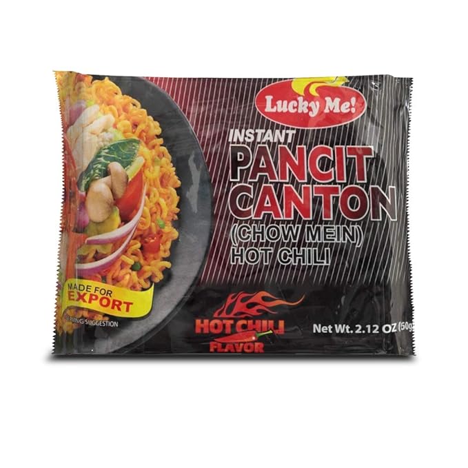 Lucky Me Pancit Canton Hot Chili Flavor (Pack of 30)