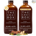 The Chai Box Sweetened Chai Tea Concentrate - Vegan Gluten Free Chai Concentrate | 16 Ounce (Pack of 2) | Hot or Iced Black Tea Concentrate Small Batch with Whole Premium Spices
