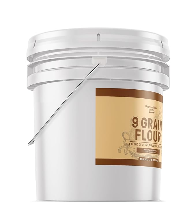 Unpretentious 9 Grain Flour Wheat Barley Oat Flax &amp Rye Homemade Bread &amp Dough Food Storage (272 Ounce)