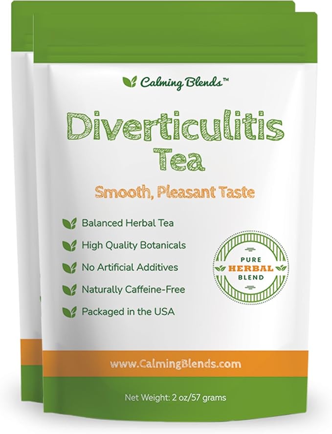 Diverticulitis Tea | All Natural Caffeine Free Digestive Health | 2 Pack