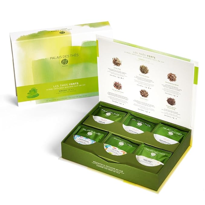 Palais des Thés - Green Teas Gift Box - 36 Assorted Premium Tea Bags
