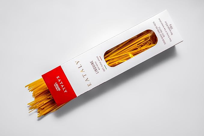 Eataly Long Cuts Set Pasta Bundle Pack- Linguine 1-17 oz. Box Linguine with Truffle Linguine with Lemon &amp Pepper Linguine with Squid Ink 3-8.8 oz. Boxes- 1 Each