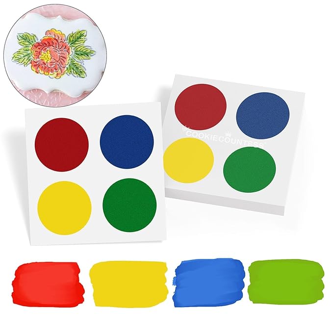 The Cookie Countess PYO Edible Paint Palettes 36 Pouch - Primary