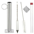 Maple Syrup Hydrometer Test Cup Kit Maple Syrup Density Kit Measures Sugar Content in The Syrup Stainless Steel Maple Syrup Kit Easy to Read and Accurate with Cleaning Brush