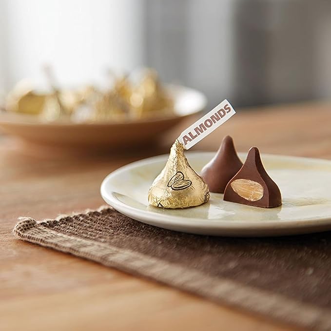 Gold Kisses Milk Chocolate with Almonds 2 lb bag