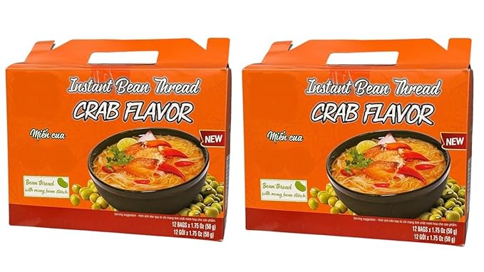 Asia Style Instant Noodles (2 PACKS CRAB CLEAR INSTANT NOODLES)
